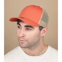 Yupoong - Casquette "Trucker Orange Et Beige" Pour Homme - Taille Unique - Headict