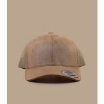 Yupoong - Casquette "Trucker Suede Beige" Pour Homme - Taille Unique - Headict