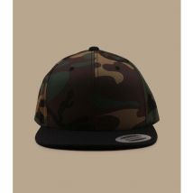 Yupoong - Casquette "Snapback Camo Et Visiere Noire" Pour Homme - Taille Unique - Headict