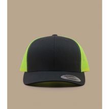 Yupoong - Casquette "Trucker Gris Et Jaune Fluo" Pour Homme - Taille Unique - Headict