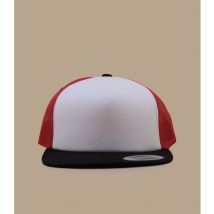 Yupoong - Casquette Snapback "Trucker Mousse Rouge, Blanc Noir" Pour Homme - Taille Unique - Headict