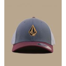 Volcom - Casquette Trucker "Full Stone HTHR" Pour Homme - Bordeaux - Taille S-M - Headict