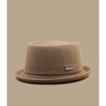 Kangol - Chapeau Wool Mowbray Camel Pour Homme - Marron - Taille M - Headict