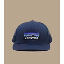 Patagonia - Casquette "P6 Logo Trucker New Navy" Pour Homme - Bleu Marine - Taille Unique - Headict