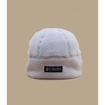 Columbia - Bonnet "Helvetia Sherpa Beanie Dark Stone" Pour Homme - Blanc - Taille Unique - Headict