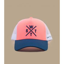 Watts - Casquette "Tribe Fluo Corail Blanc" Pour Homme - Orange - Taille Unique - Headict