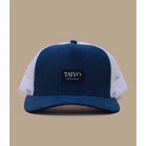 Taiyo - Casquette "Suede Trucker Petrol" Pour Homme - Bleu - Taille Unique - Headict