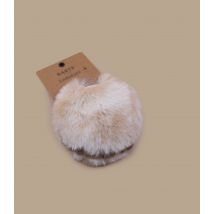 Barts - Caches-oreilles "Fur Earmuffs Sand" Pour Femme - Beige - Taille Unique - Headict