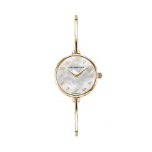 Montre Herbelin Fil Nacre Blanche - Boîtier Jaune - Cadran Bicolore - Bracelet Doré - Mécanisme en Quartz - Pour Femme - Histoire d'Or