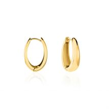Créoles Houria Acier Jaune - Pour Femme - Histoire d'Or