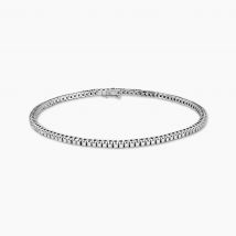 Bracelet Moscou Or Blanc Diamant - Pour Femme - Pierre en Diamant de forme Ronde - Histoire d'Or