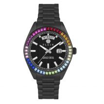 Montre Philipp Plein Date Superlative Gent Noir - Boîtier Noir - Cadran Noir - Bracelet Noir - Mécanisme en Quartz - Pour Famille - Histoire d'Or
