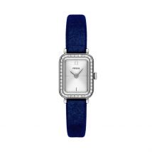 Montre Fossil Raquel Mini Argenté - Boîtier Argenté - Cadran Argenté - Bracelet Bleu - Mécanisme en Quartz - Pour Femme - Histoire d'Or