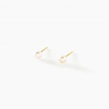 Boucles D'oreilles Suki Or Jaune Perle De Culture - Pour Femme - Pierre en Perle de culture de forme Ronde - Histoire d'Or