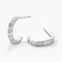 Créoles Jolene Argent Blanc - Pour Femme - Histoire d'Or