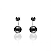 Bijoux D'oreilles Alyson Argent Blanc Céramique - Pour Femme - Histoire d'Or