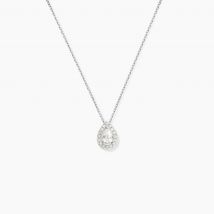 Collier Hildana Or Blanc Oxyde De Zirconium - Pour Femme - Histoire d'Or
