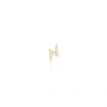 Piercing Frida Or Jaune Oxyde De Zirconium - Pour Femme - Pierre en Oxyde de Zirconium de forme Ronde - Motif Éclair - Histoire d'Or