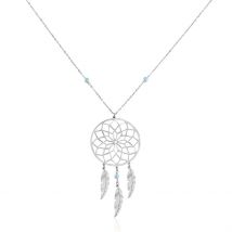 Collier Sautoir Misalie Argent Blanc - Pour Femme - Histoire d'Or