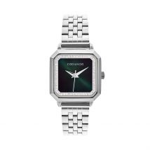 Montre Codhor Carla Vert - Boîtier Blanc - Cadran Vert - Bracelet Argenté - Mécanisme en Quartz - Pour Femme - Histoire d'Or