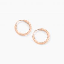 Créoles Argent Rose Agathe - Pour Femme - Histoire d'Or