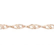 Chaîne Imanie Maille Singapour Or Rose - Pour Femme - Histoire d'Or