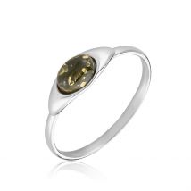 Bague Marquita Argent Blanc Ambre - Pour Femme - Histoire d'Or