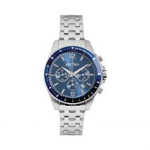 Montre Arctik Acme Bleu - Boîtier Blanc - Cadran Blanc - Bracelet Argenté - Mécanisme en Quartz - Pour Homme - Histoire d'Or