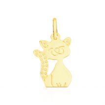 Pendentif Egee Chat Or Jaune - Pour Femme - Histoire d'Or