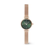 Montre Daniel Wellington Petite Mini Vert - Boîtier Rose - Cadran Vert - Bracelet Rose - Mécanisme en Quartz - Pour Femme - Histoire d'Or