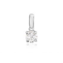 Pendentif Aphrodite Or Blanc Diamant - Pour Femme - Pierre en Diamant de forme Ronde - Histoire d'Or