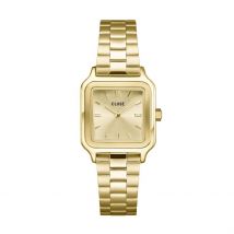 Montre Cluse Gracieuse Petite Champagne - Boîtier Jaune - Cadran Champagne - Bracelet Doré - Mécanisme en Quartz - Pour Femme - Histoire d'Or