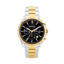 Montre Arctik Aube Noir - Boîtier Bicolore - Cadran Noir - Bracelet Bicolore - Mécanisme en Quartz - Pour Homme - Histoire d'Or