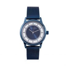 Montre Codhor Cloe Bleu - Boîtier Bleu - Cadran Blanc - Bracelet Bleu - Mécanisme en Quartz - Pour Femme - Histoire d'Or