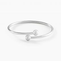 Bracelet Jonc Noûr Argent Blanc - Pour Femme - Histoire d'Or