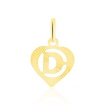 Pendentif Eudocie Coeur Lettre Or Jaune - Pour Famille - Histoire d'Or