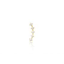 Piercing Mave Or Jaune Oxyde De Zirconium - Pour Femme - Pierre en Oxyde de Zirconium de forme Ronde - Histoire d'Or