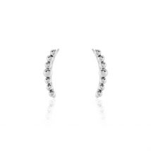 Boucles D'oreilles Grimpantes Argent Flamell - Pour Femme - Histoire d'Or