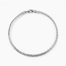 Bracelet Ivy Maille Haricot Or Blanc - Pour Femme - Histoire d'Or