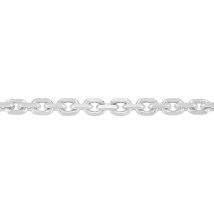Chaîne Claudine Maille Forçat Argent Blanc - Pour Femme - Histoire d'Or