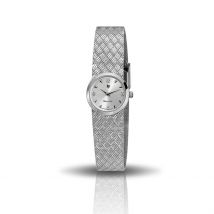 Montre Lip Henriette Argenté - Boîtier Blanc - Cadran Argenté - Bracelet Argenté - Mécanisme en Quartz - Pour Femme - Histoire d'Or