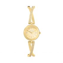 Montre Codhor Anita Doré - Boîtier Jaune - Cadran Champagne - Bracelet Doré - Mécanisme en Quartz - Pour Femme - Histoire d'Or