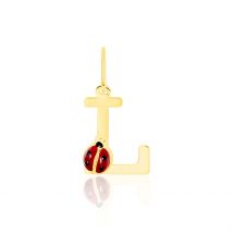 Pendentif Helidie Coccinelle Lettre Or Jaune - Pour Enfant - Histoire d'Or