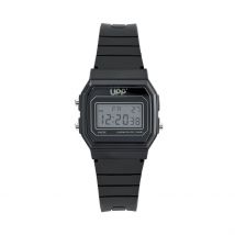Montre Upp Square Noir - Boîtier Noir - Cadran Noir - Bracelet Noir - Mécanisme en Quartz - Pour Enfant - Histoire d'Or