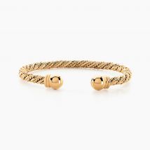 Bracelet Jonc Nelsie Plaqué Or Doré - Pour Femme - Histoire d'Or