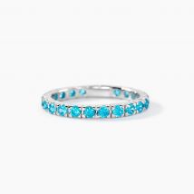 Bague Argent Rio Santa Teresa Oxyde De Zirconium - Pour Femme - Pierre en Oxyde de Zirconium de forme Ronde - Histoire d'Or