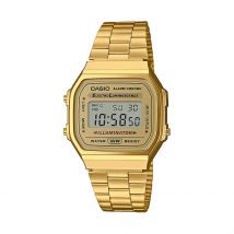 Montre Casio Collection Vintage 2 Tons - Boîtier Jaune - Cadran Bicolore - Bracelet Doré - Mécanisme en Quartz - Pour Homme - Histoire d'Or