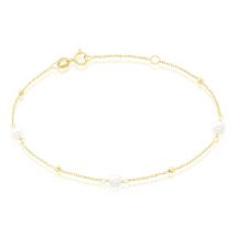 Bracelet Jolana Or Jaune Perle De Culture - Pour Femme - Pierre en Perle de culture de forme Ronde - Histoire d'Or