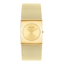 Montre Calvin Klein Pulse Doré - Boîtier Jaune - Cadran Champagne - Bracelet Doré - Mécanisme en Quartz - Pour Femme - Histoire d'Or