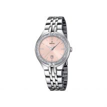 Montre Festina Mademoiselle 33 Rose - Boîtier - Cadran Rose - Bracelet Argenté - Mécanisme en Quartz - Pour Femme - Histoire d'Or